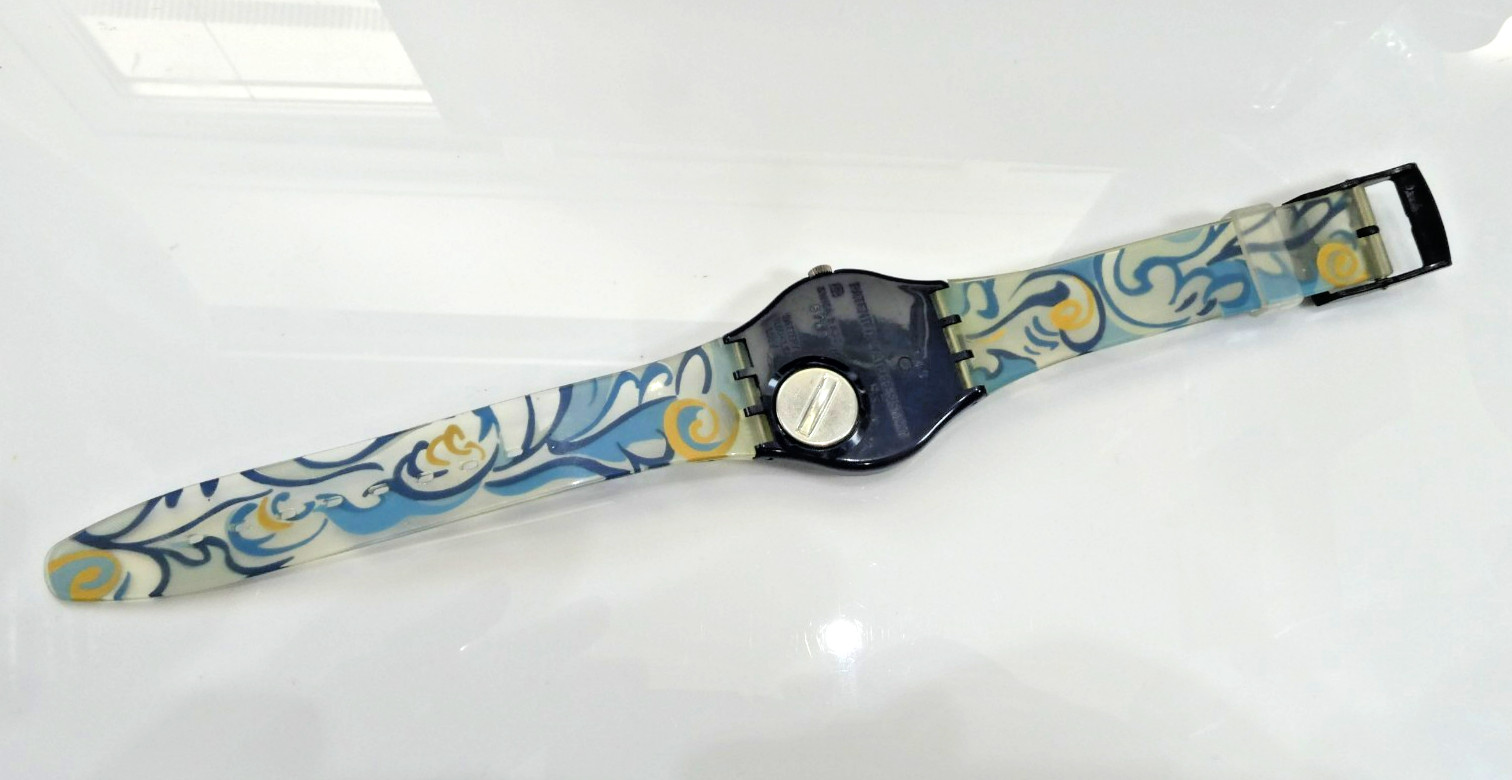 A Superb 1993 SWATCH WATCH GN128 ALGARVE Mint Cond Box Papers New Batt Works