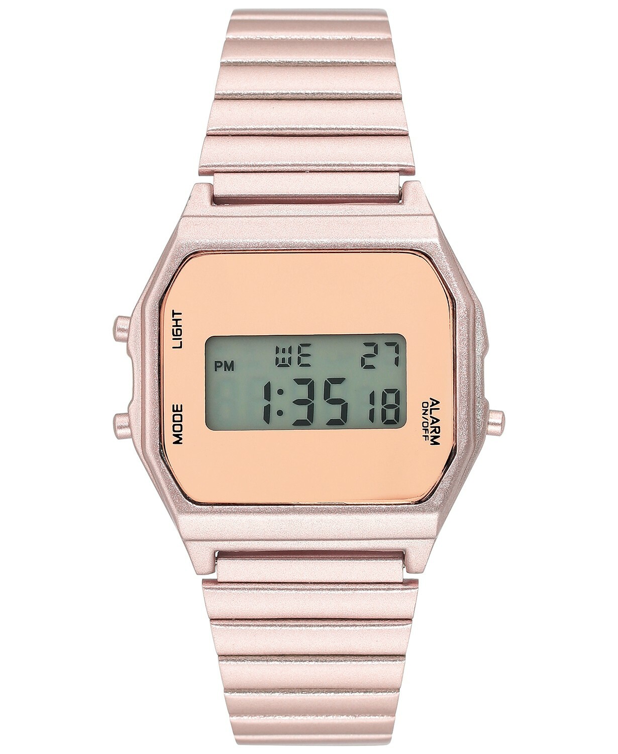 INC Women’s Digital Rose Gold-Tone Stainless Steel Bracelet Watch 33.5mm