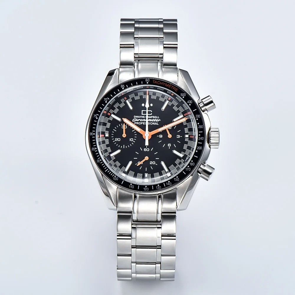 Japanese Quartz Watch Vk63 Men’s Business Panda Dial VK63 Movement Birthday Gift
