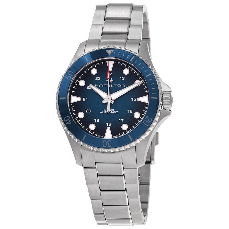 Hamilton Khaki Navy Scuba Auto H82505140 Blue 43mm Box Papers