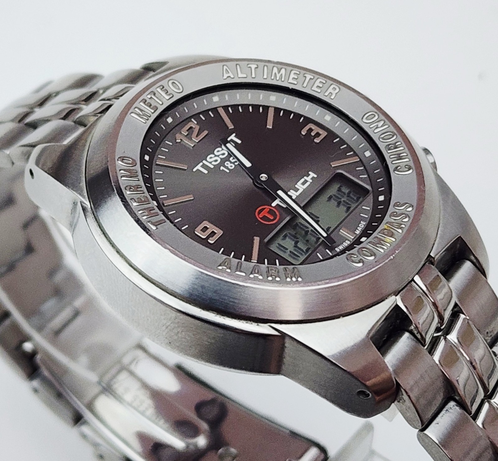 Men SWISS Touch Screen Watch TISSOT «T-Touch» Z254/354. Compass. Alarm. Altimete