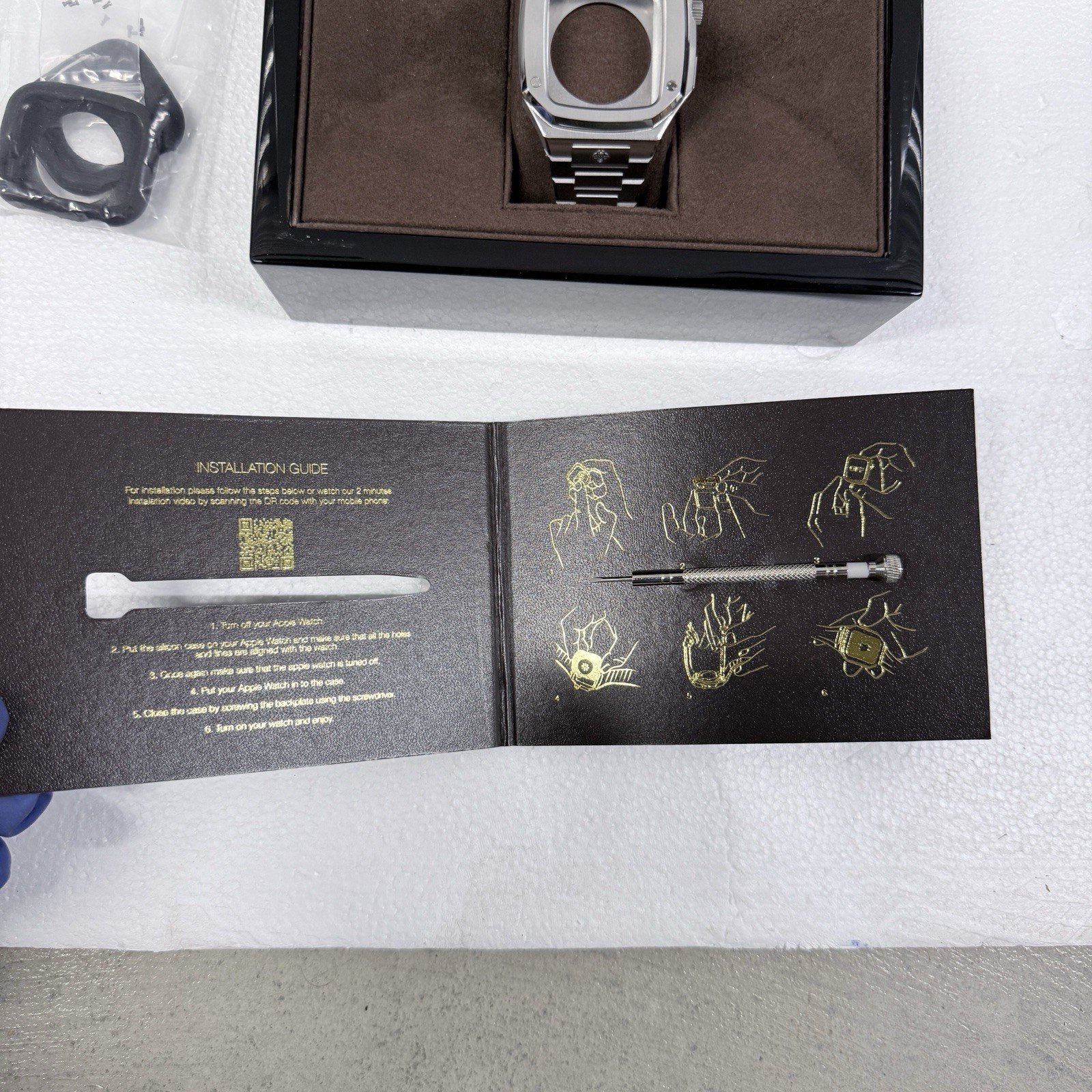 Golden Concept EV-44 Apple Watch Case Limited Edition 44mm Stainless Steel Silve