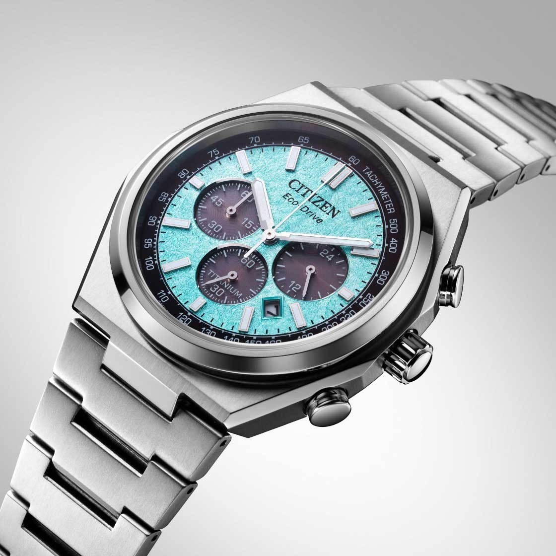 Citizen Zenshin CA4610-85M Super Titanium EcoDrive Blue Dial 42.5 mm Men’s Watch