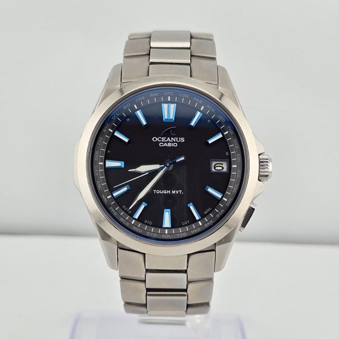 CASIO OCEANUS OCW-S100-1AJF Black Solar Radio Controlled Titanium Men’s Watch