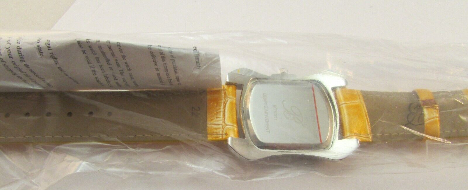 Burgi Rhinestone Stainless Quartz Watch Ladies BTV011 NOS Gold Face & Band