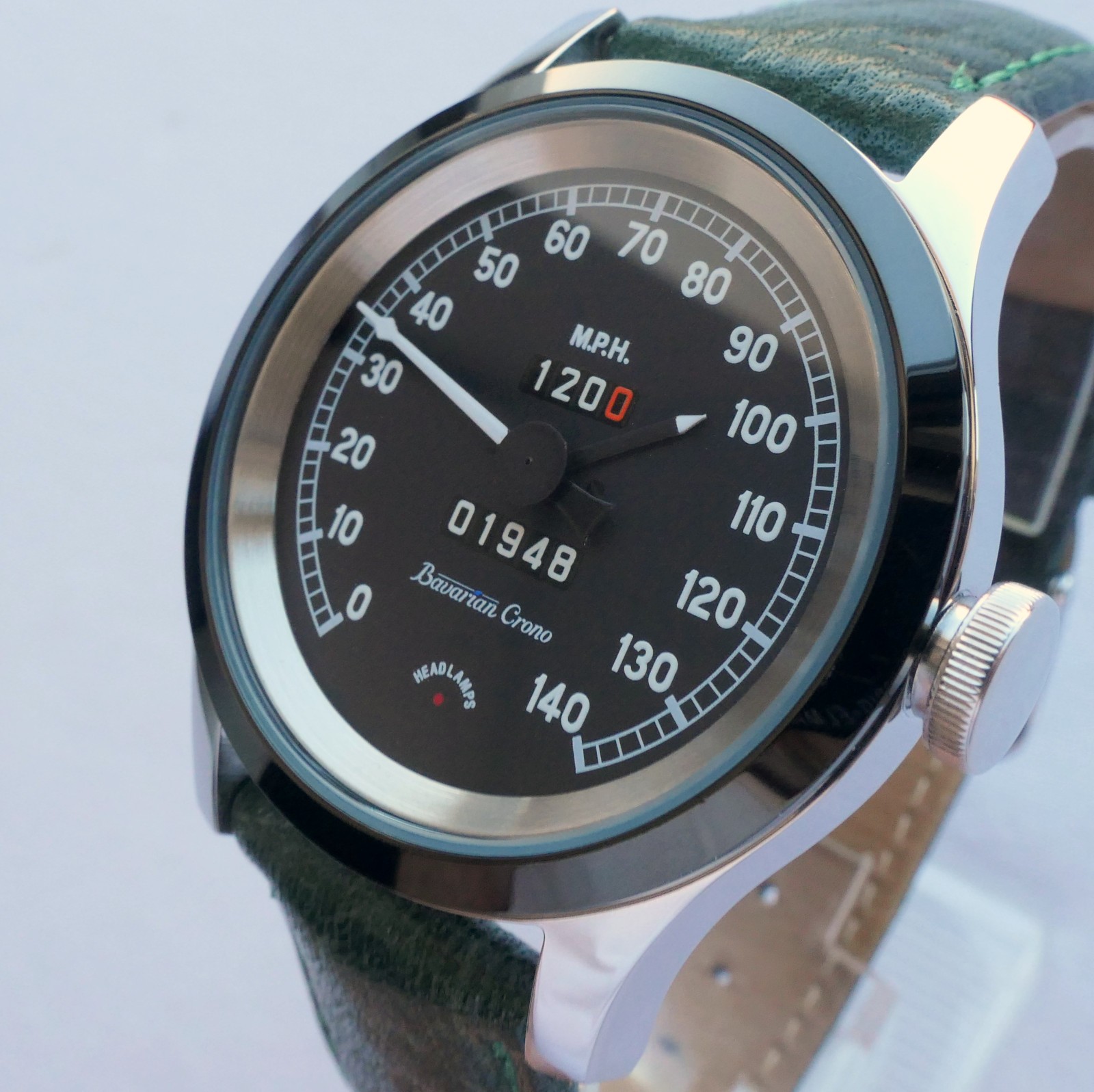 Jaguar XK120 XK 120 Classic British Sport Car Speedometer Accessory Swiss Watch