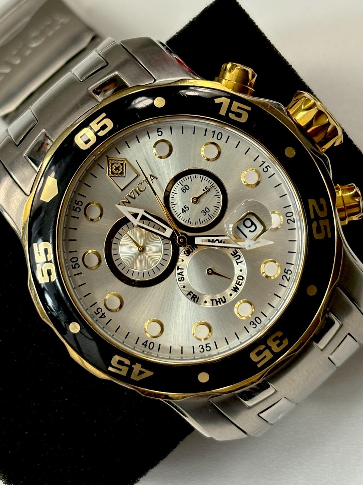 Invicta Pro Diver SCUBA 48 mm Silver Stainless Steel Case, Silver Stainless…