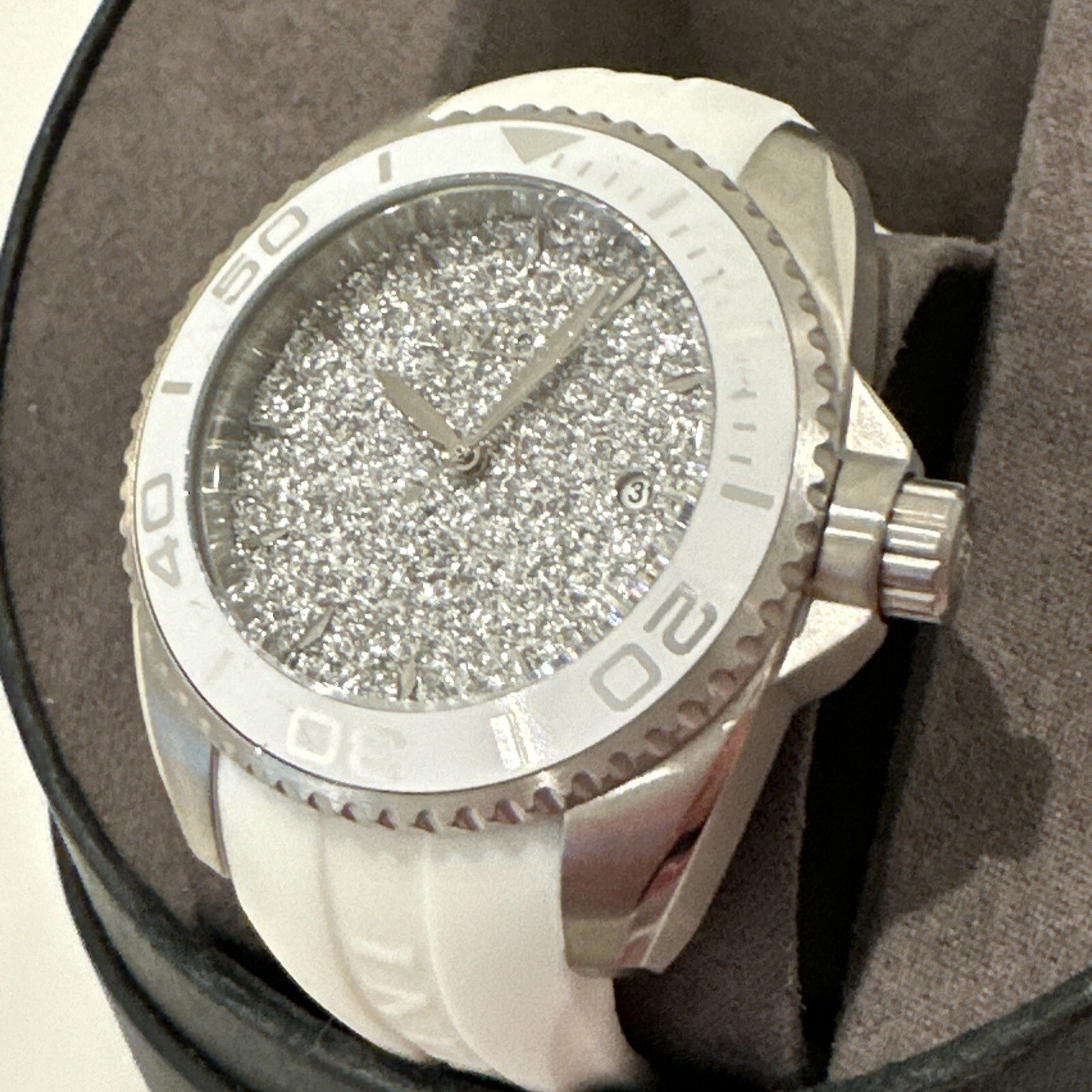Invicta Angel Glittery Silver Dial Ladies Watch 22702
