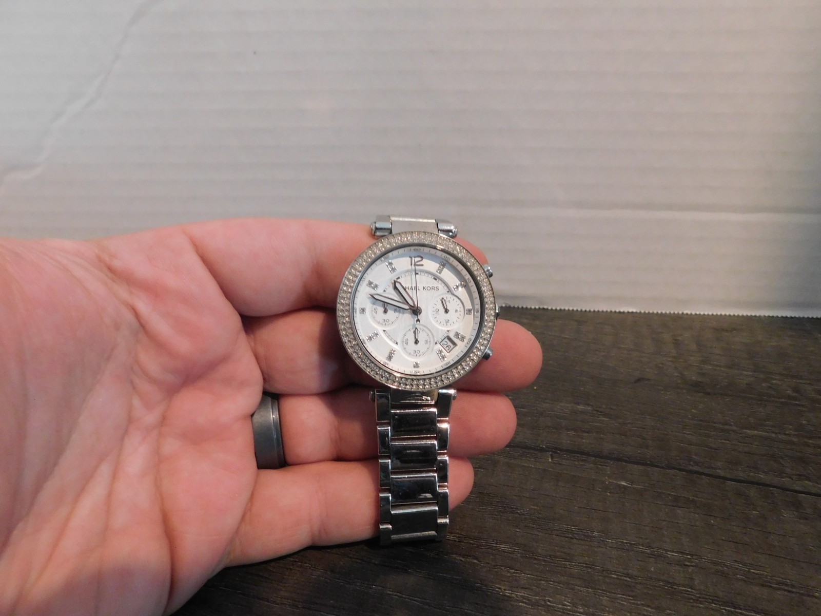 Michael Kors Parker MK5353 Wrist Watch for Women WORKING NEW Battery