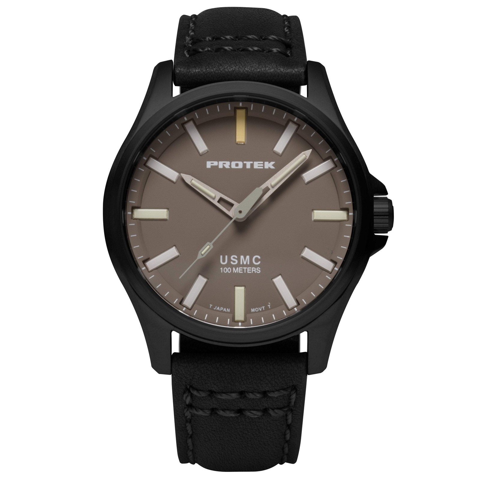 TITANIUM FIELD 3100 USMC SERIES Black/Sand/Tan | Sand Dial Wristwatch PT3106