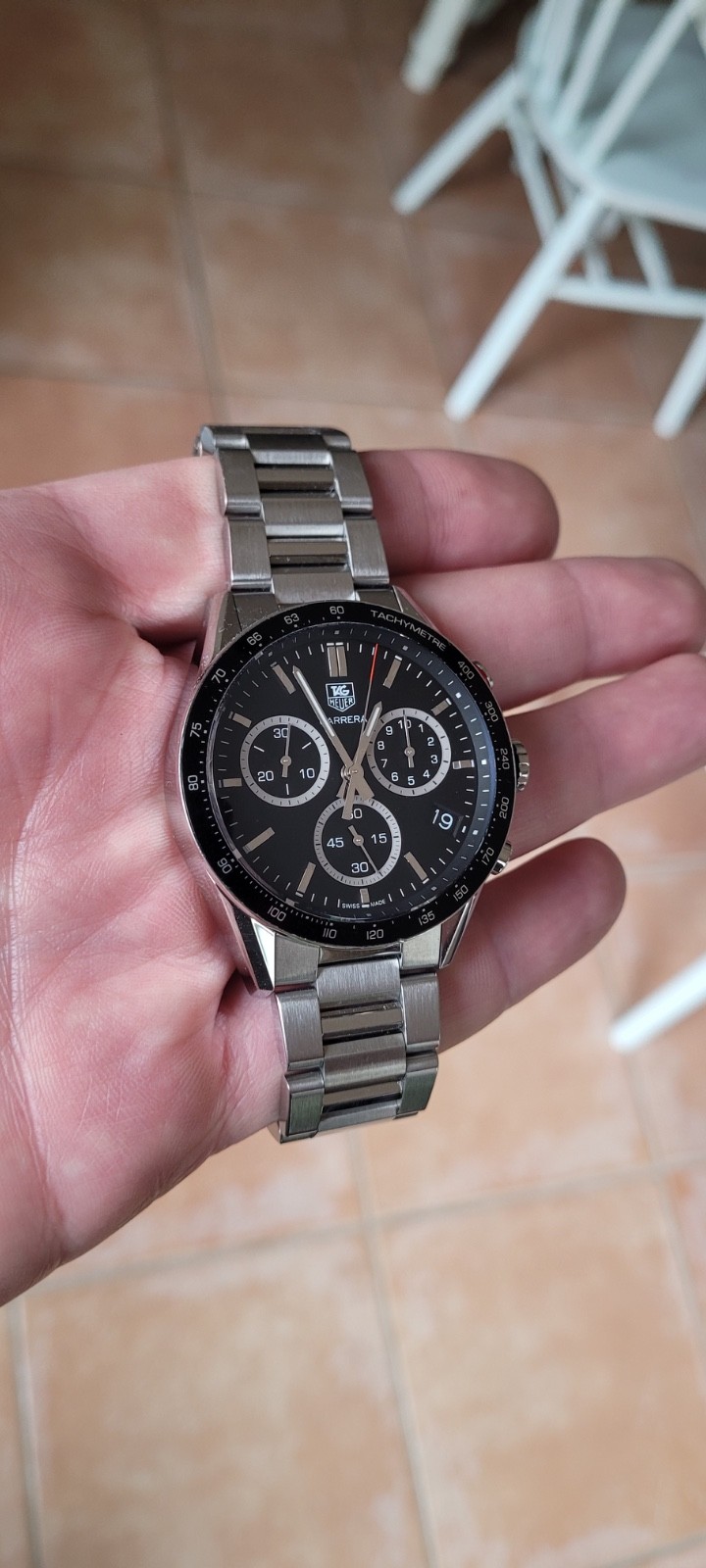 TAG Heuer CV1A10.BA0799 Mens Carrera Panamericana Chronograph Quartz Watch Black