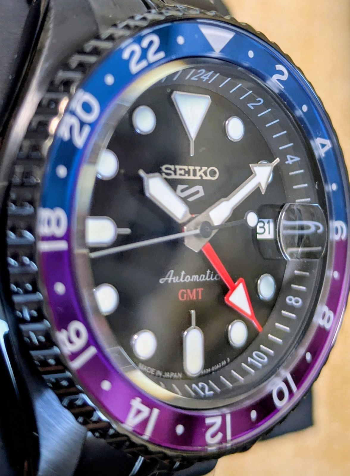 SEIKO 5 Sports GMT Yuto Horigome Watch SSK027K1 Tokyo Night Limited 2700 New