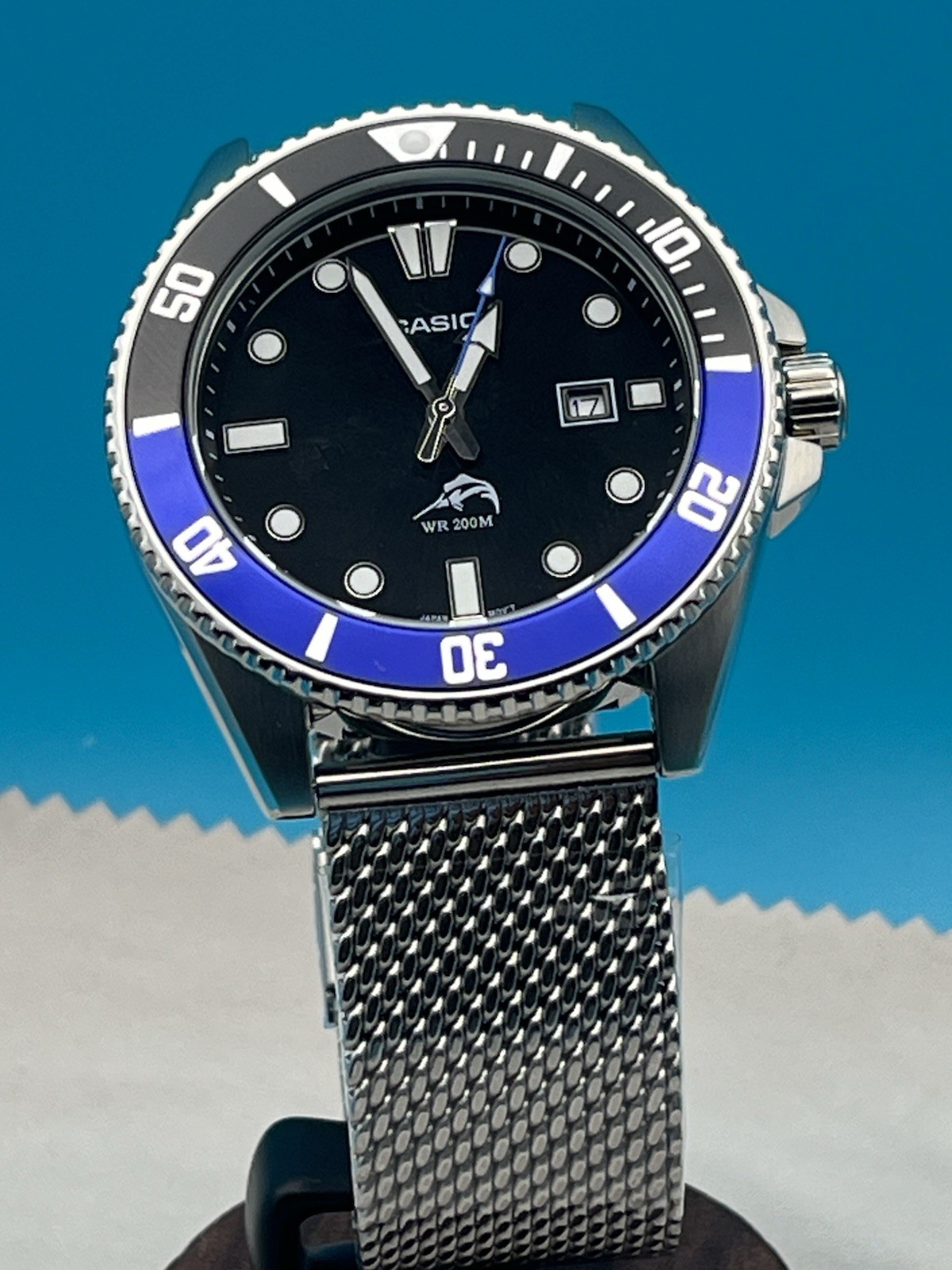 Casio Duro Marlin MDV-106 BUNDLE +2 Aftermarket Steel Bracelet & Tools, New.