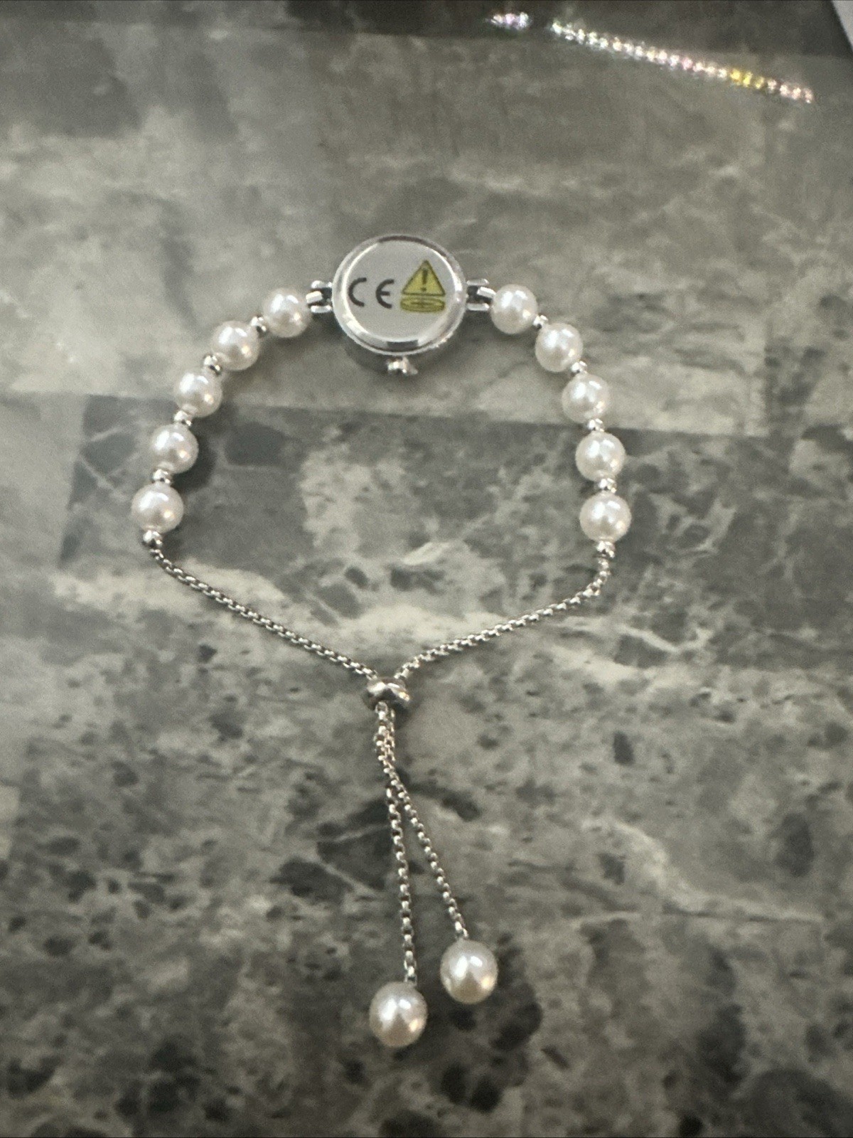 Women’s Delicate Adjustable Imitated Pearl Strap Bracelet Wrist Watch