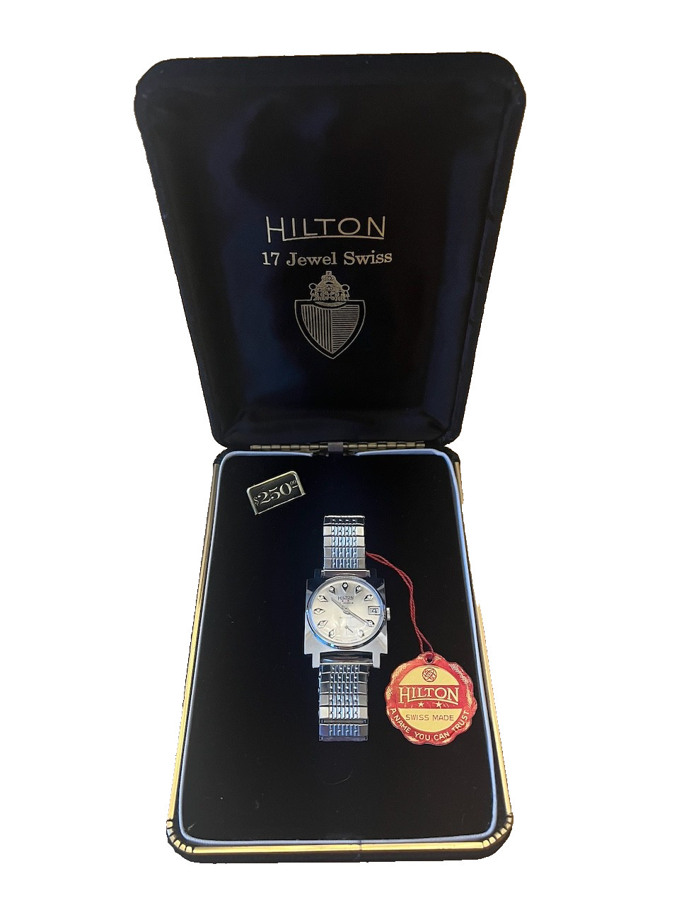 Hilton 17 Jewel Incabloc 285, 1950s Vintage Mechanical Wristwatch, Switzerland