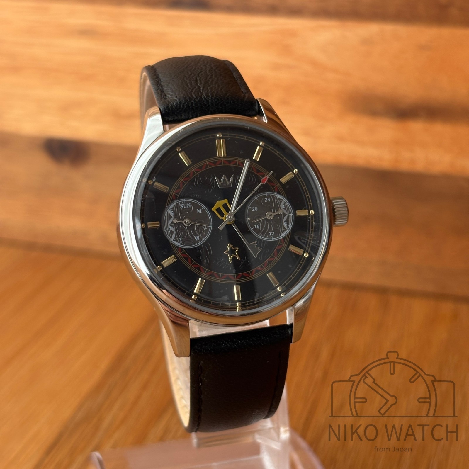 KINGDOM HEARTS Watch Sora Model 20th Anniv. Super Groupies Black JP [Excellent]