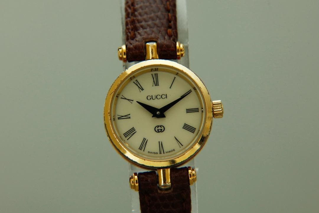 GUCCI 2000L Women’s Quartz Watch Gold Dial Used
