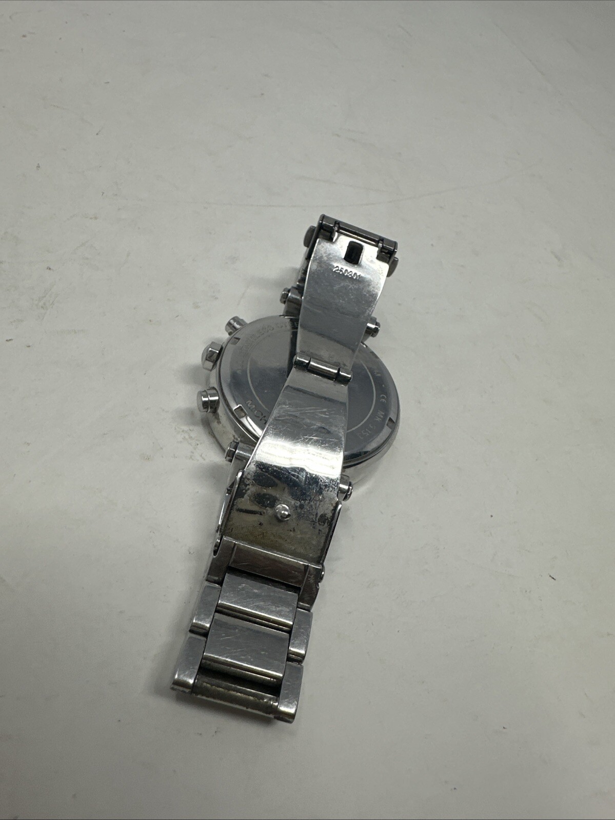 Michael Kors Parker Ladies Chronograph Watch MK-5353 Stainless Needs New Battery