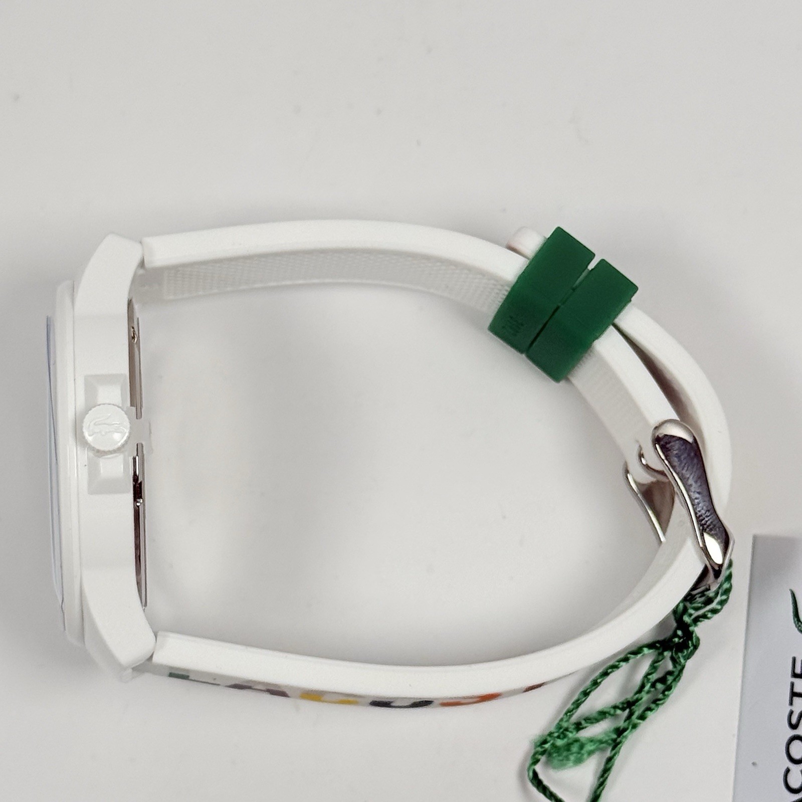 Lacoste Neocroc 2001217 White Dial Multicolored Silicone Strap 38mm Women Watch