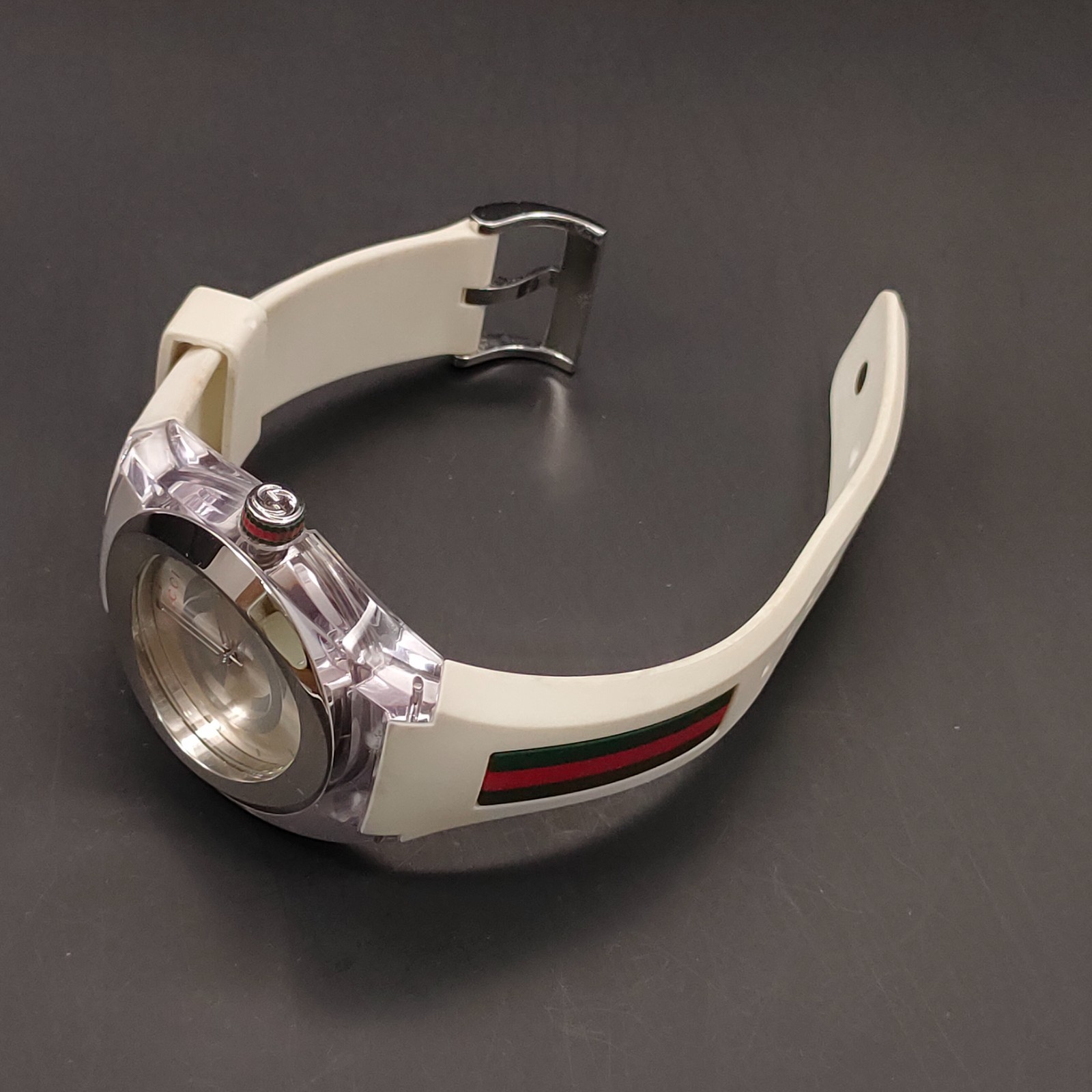2010s N MINT Gucci SYNC 137.1 YA137102A White Qz 46mm Mens Watch JAPAN