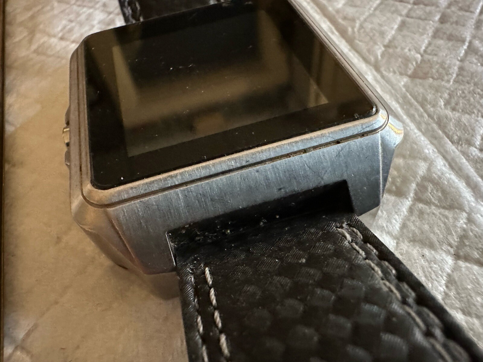 Android Galactopus Watch 316L Solid Stainless Steel AD551 with Leather Strap