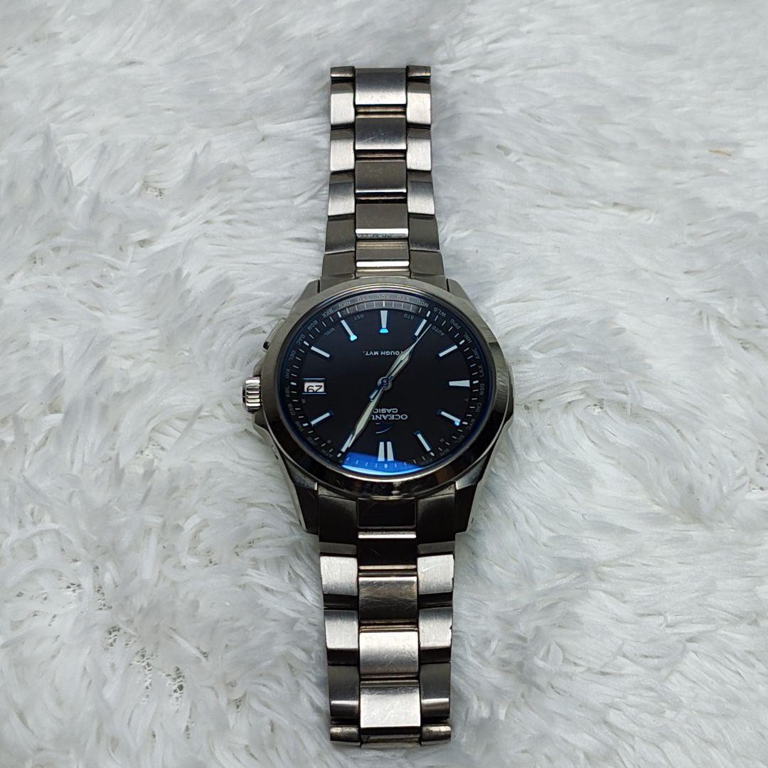 Casio OCW-T150-1AJF Oceanus Solar Radio Controlled Watch Black [Excellent]