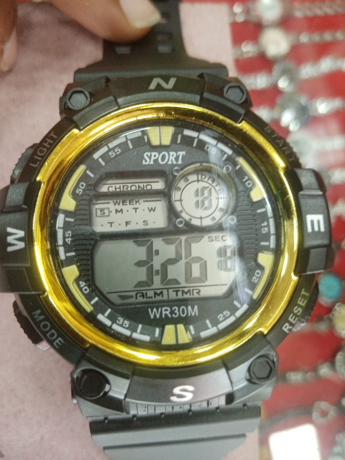 1Pcs Digital Sports Watch Large Face Water Resistant Wrist Watches For Men New