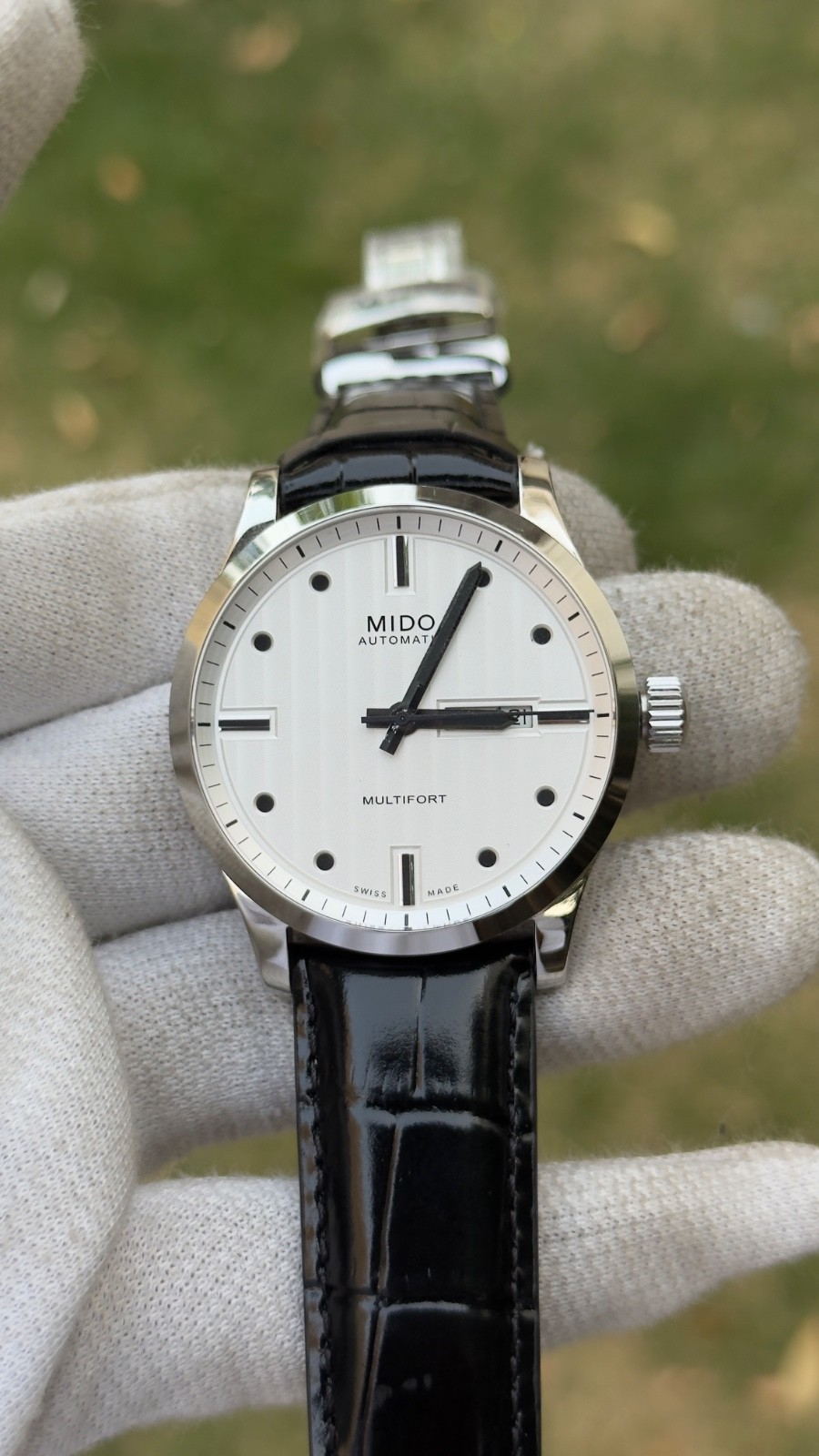 Mido miltifort special Edition Mens Automatic Watch steel White