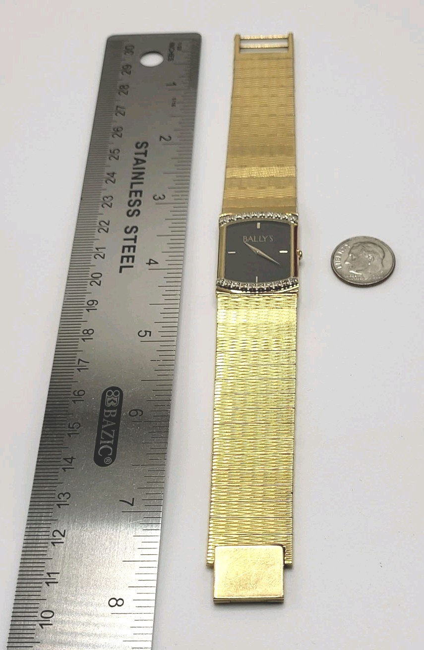 [N. MINT] Vintage BALLY’S LAS VEGAS by BULOVA Swiss Unisex DIAMONDS Watch