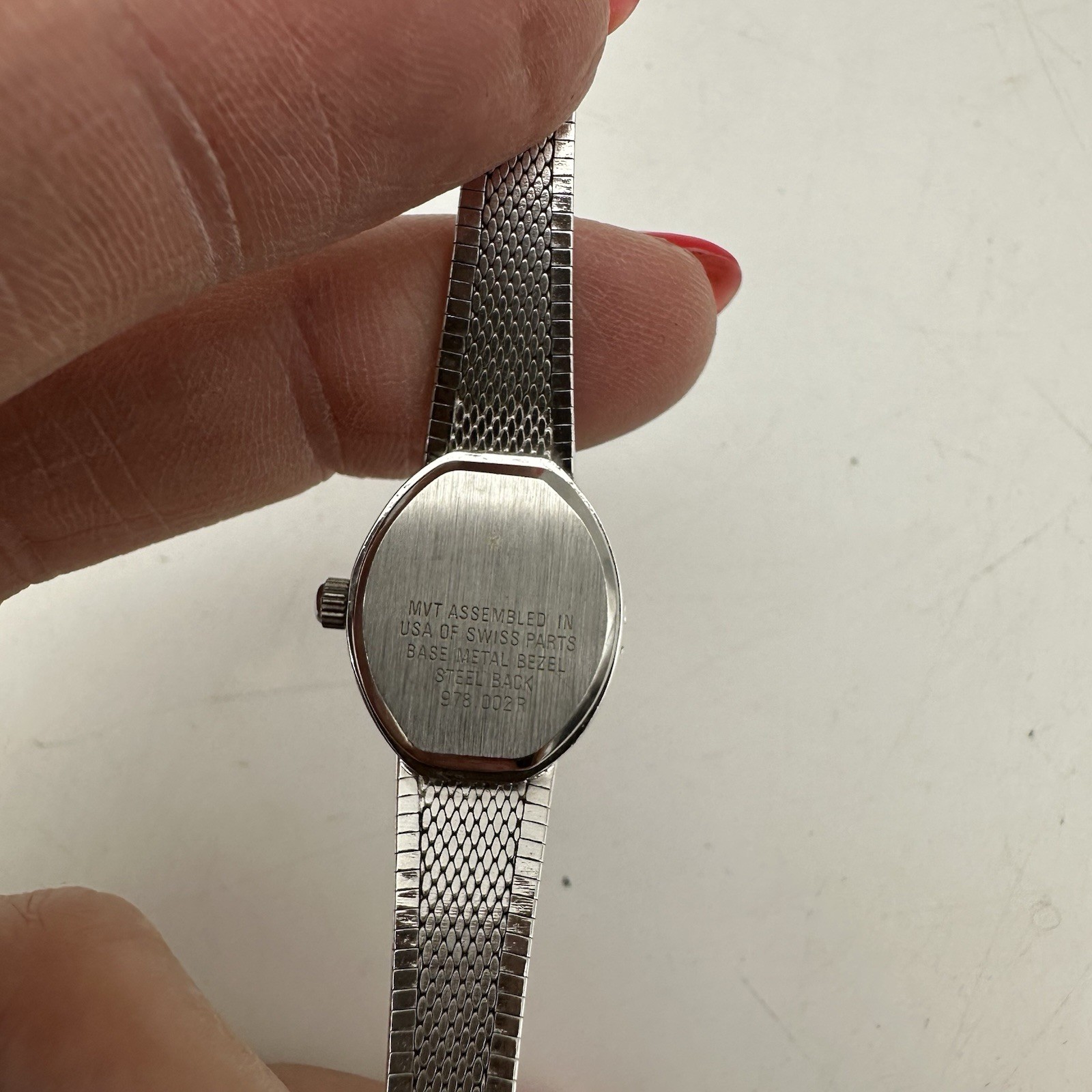 Belair Vintage Women’s Quartz Round Watch W/Diamond Acc New Battery