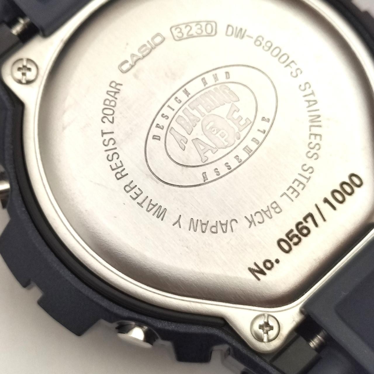 Casio G-Shock DW-6900FS BAPE Collaboration Digital Men’s Watch With Box Used