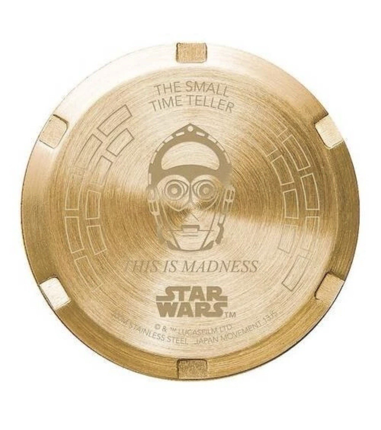 Nixon x Star Wars Small Time Teller C3PO Gold Watch A399SW 2378-00