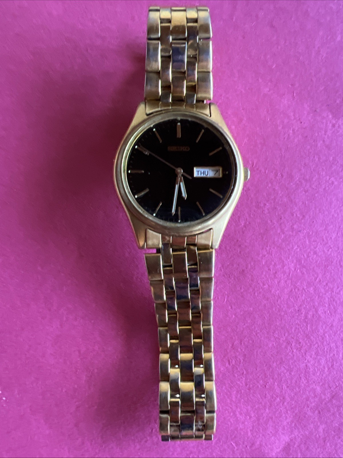Vintage Seiko 8N43-9048 Gold Tone Watch w/ Japanese Movement