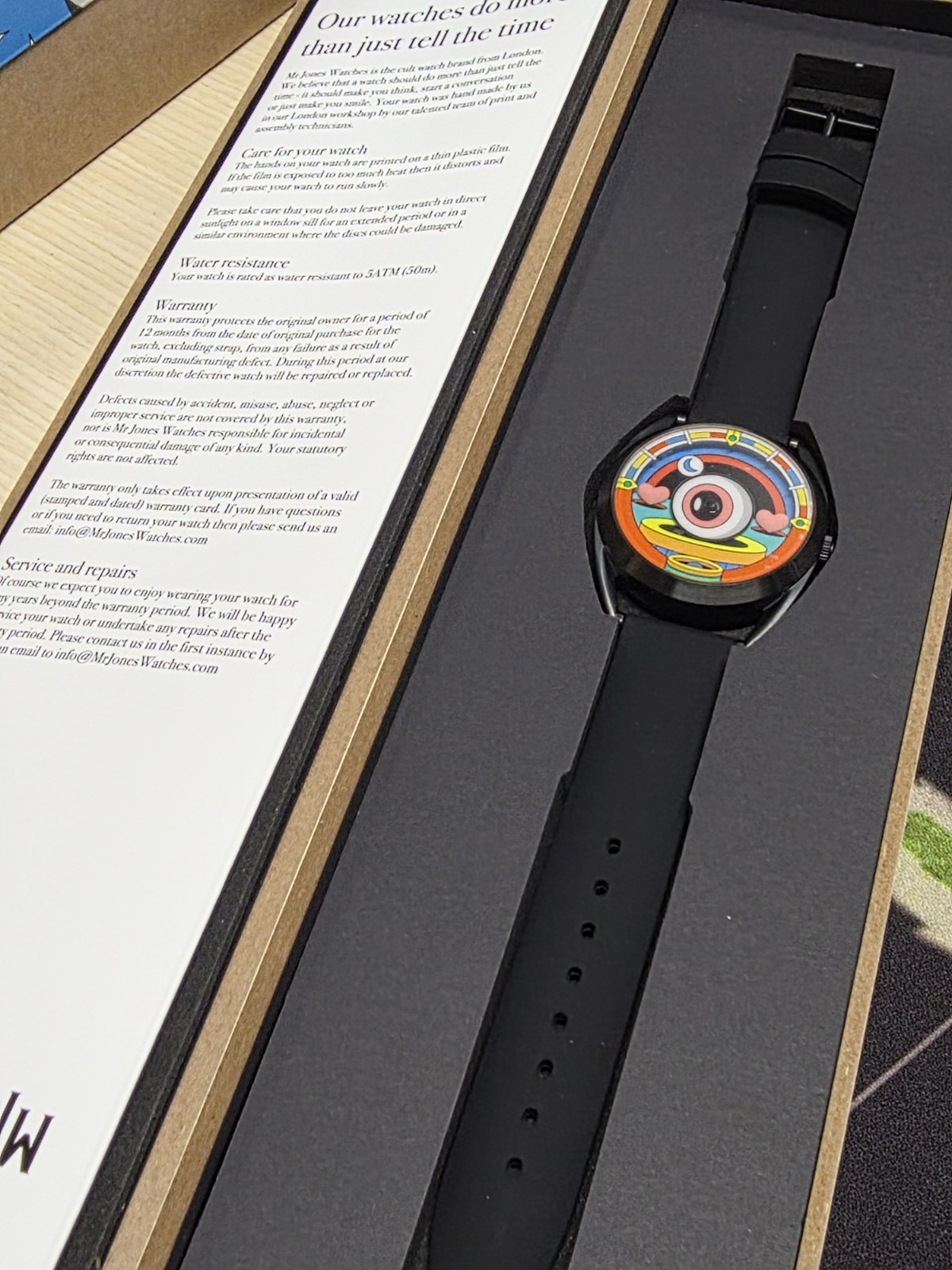 Mr Jones Watches Eyecon Limited Edition Watch Designed by David Oku No. 56