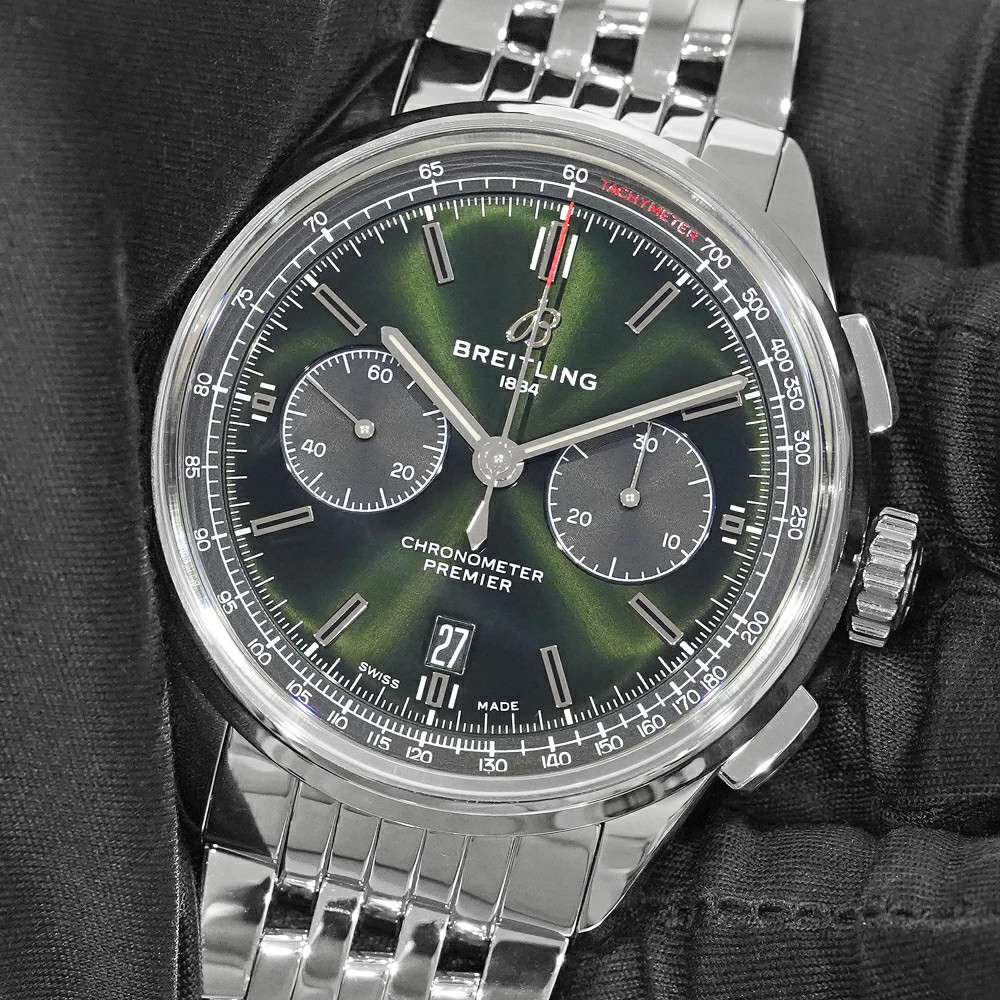 BREITLING WATCH PREMIER B01 CHRONOGRAPH 42 BENTLEY BRITISH RACING AB0118A11L1A1