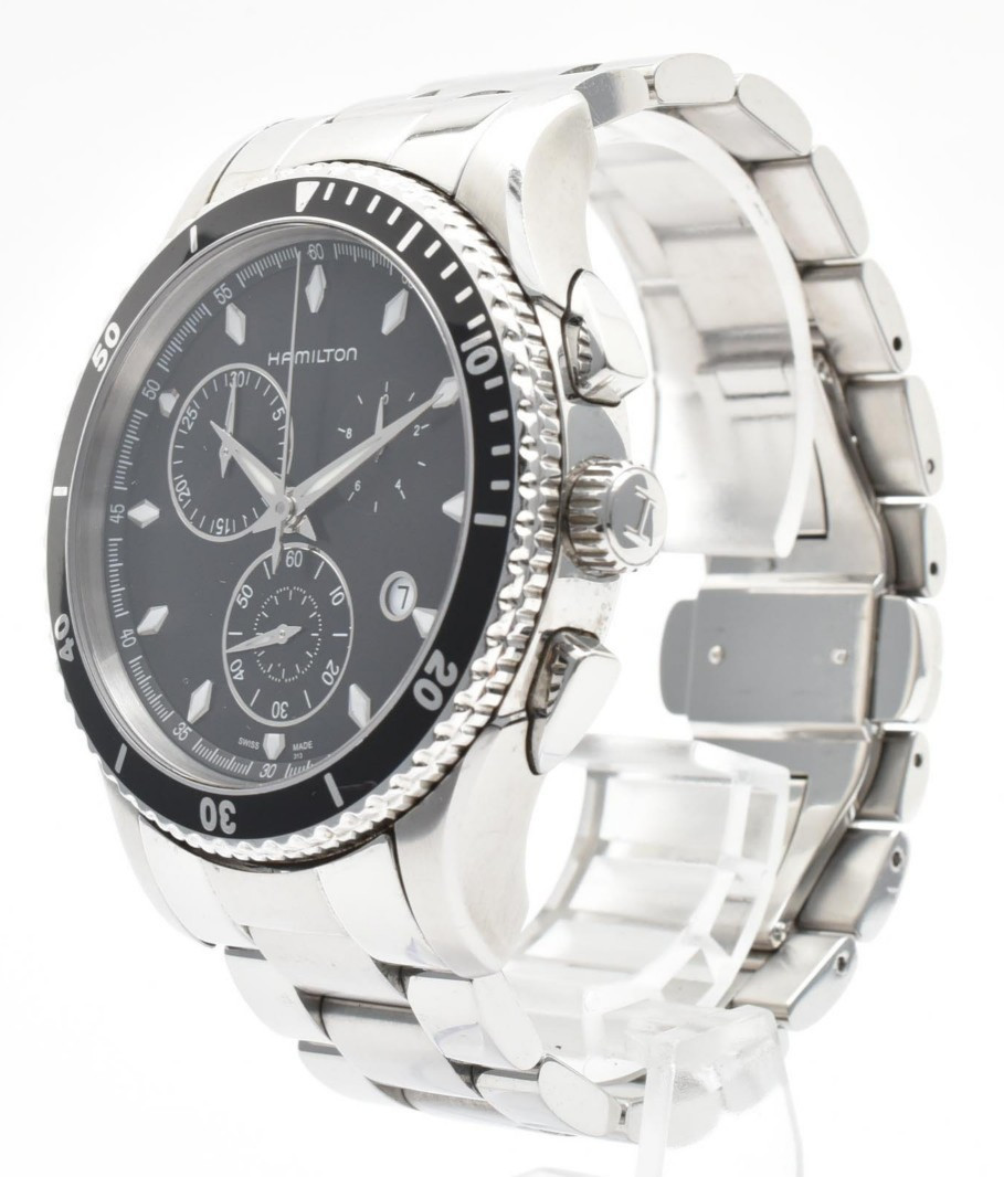 Hamilton Jazzmaster Seaview H375120 Chronograph Qz Men’s Watch [NEAR MINT]