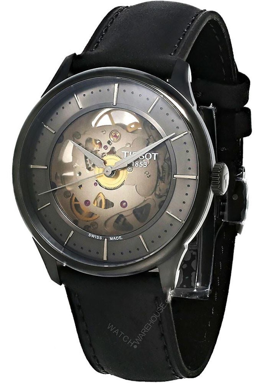 TISSOT Chemin Des Tourelles Skeleton 39MM Men’s Watch T139.836.36.441.00