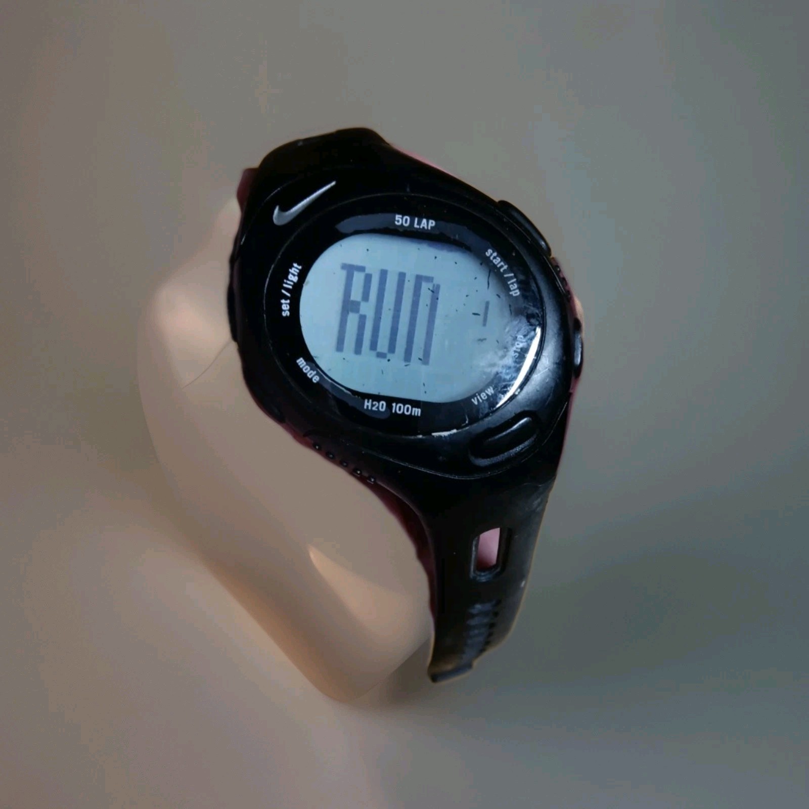 NIKE BOWERMAN SERIES 45mm DIGITAL WR0083 WATCH MEN 50-LAP WR 100m NEW BATTERY