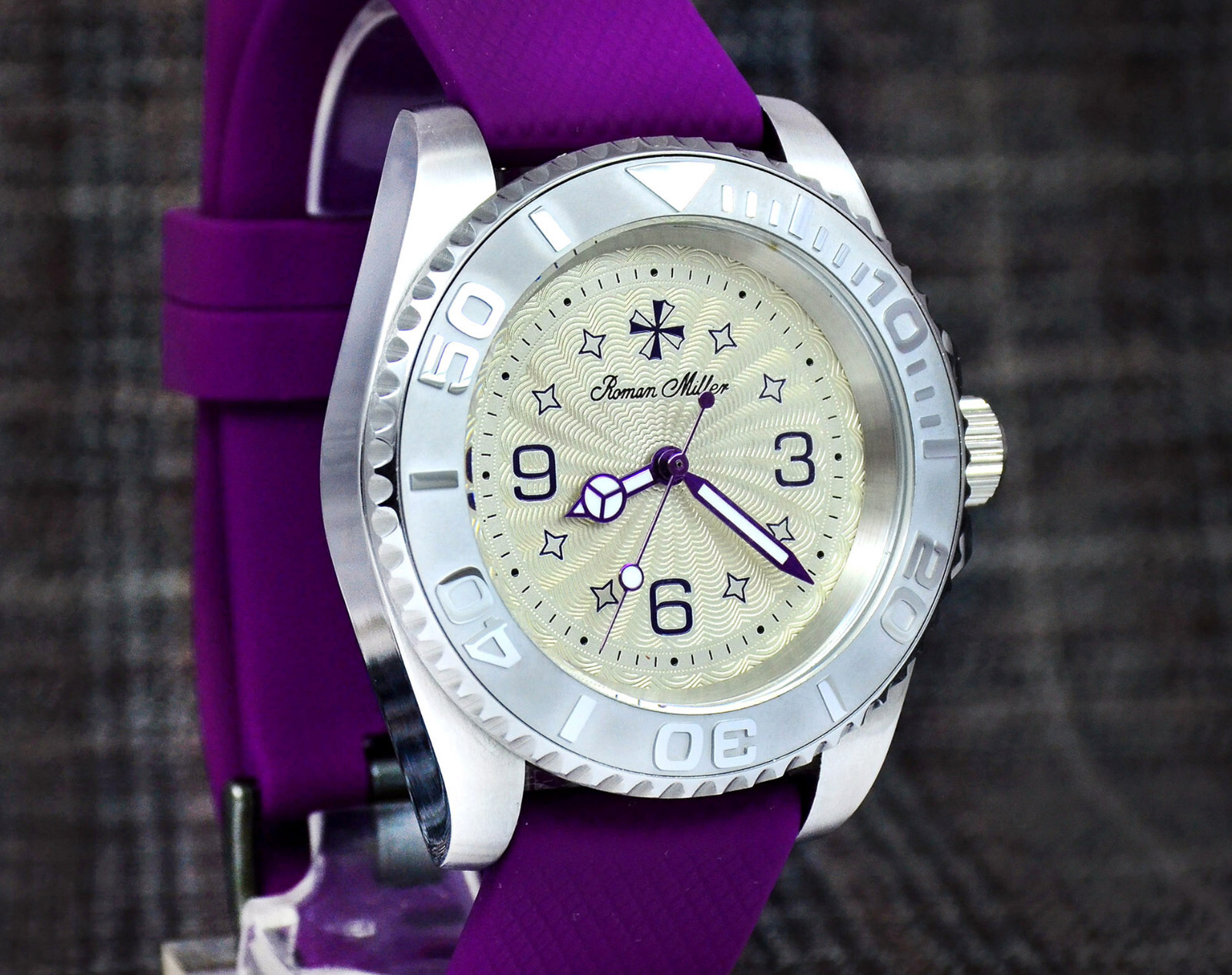 Men’s Diver Watch Automatic Custom Made Watch Sapphire Glass Engraved watch