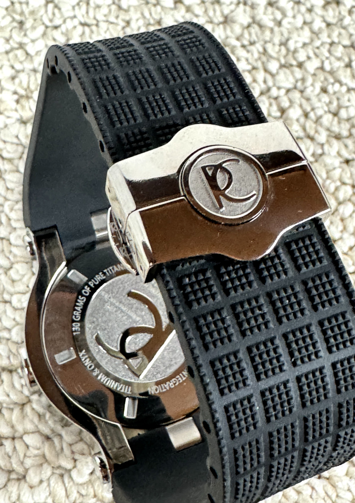 VTG. Renato T-Rex Mens Swiss Chronograph Diver Watch Titanium Onyx New in Box