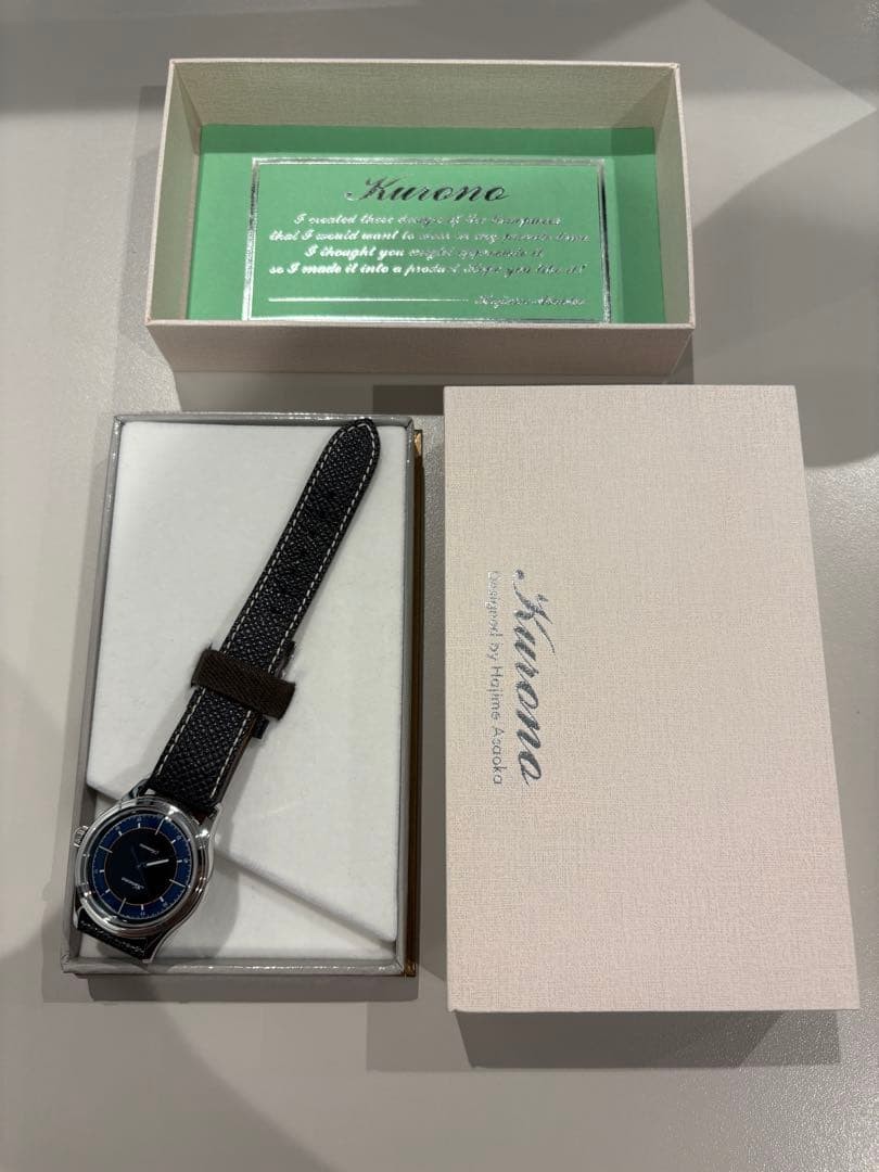 Kurono Tokyo Midnight C034G 34mm Automatic Watch Limited 150 Hajime Asaoka Used
