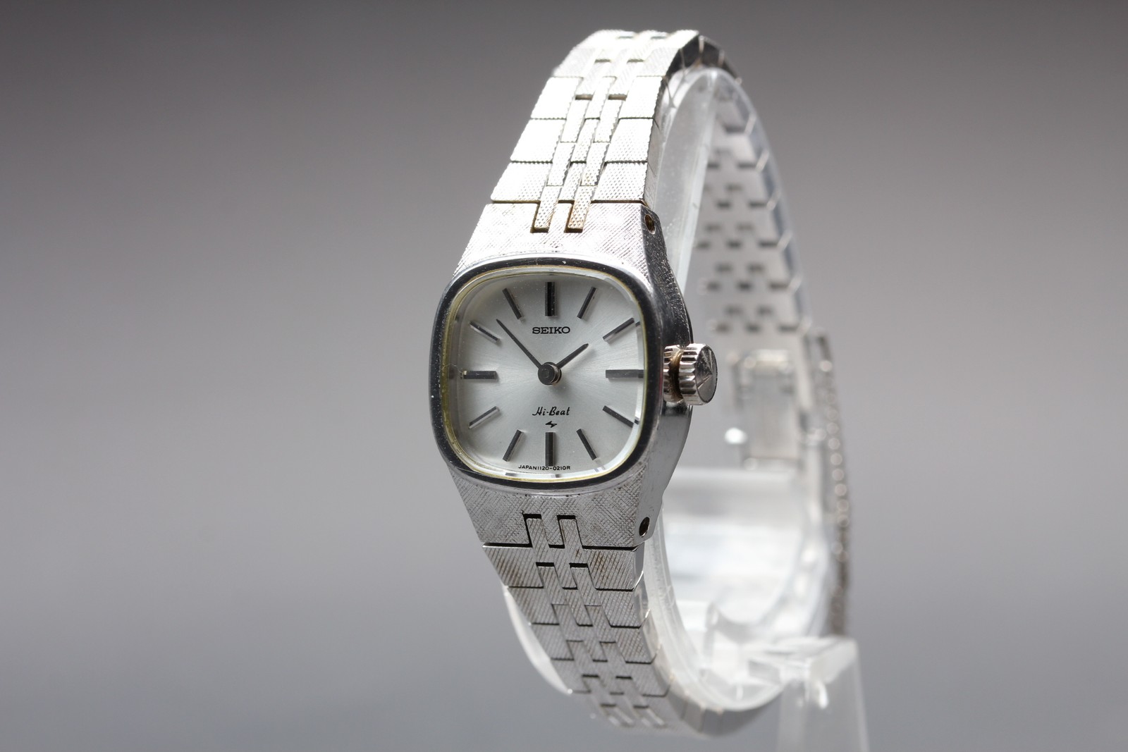 Vintage 1975 N MINT Seiko Bracelet Hi-Beat 1120-3060 23J Womens Watch JAPAN