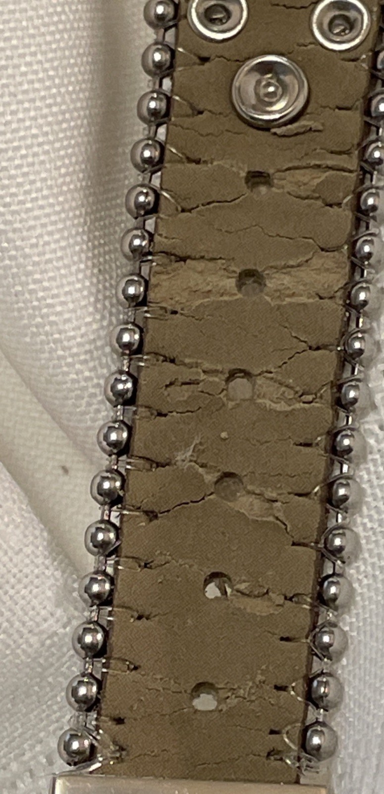 BINGHAM Ornate Quartz Western Style Bronze Tone Faux Leather/Rhinestones Band