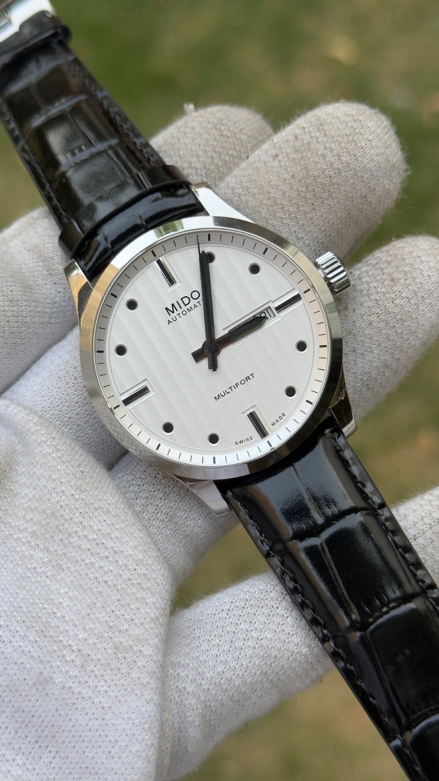 Mido miltifort special Edition Mens Automatic Watch steel White