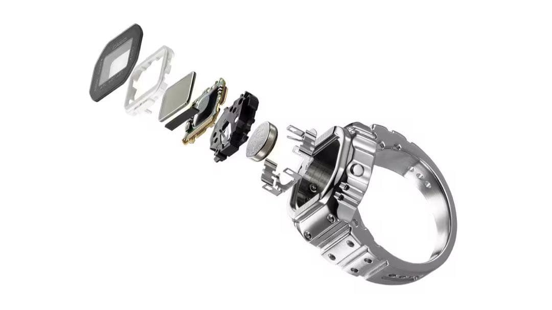 New CASIO RING WATCH CRW 001 1JR Silver