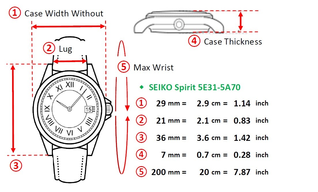 [Near MINT] SEIKO Spirit 5E31-5A70 29mm White Dial Quartz Men’s Watch from JAPAN