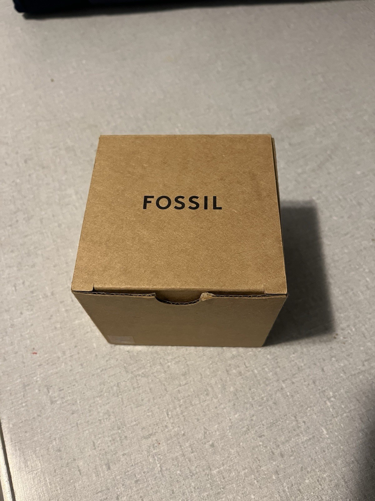Fossil Minecraft Chronograph Quartz Analog Black Leather Strap 42mm 50m Box
