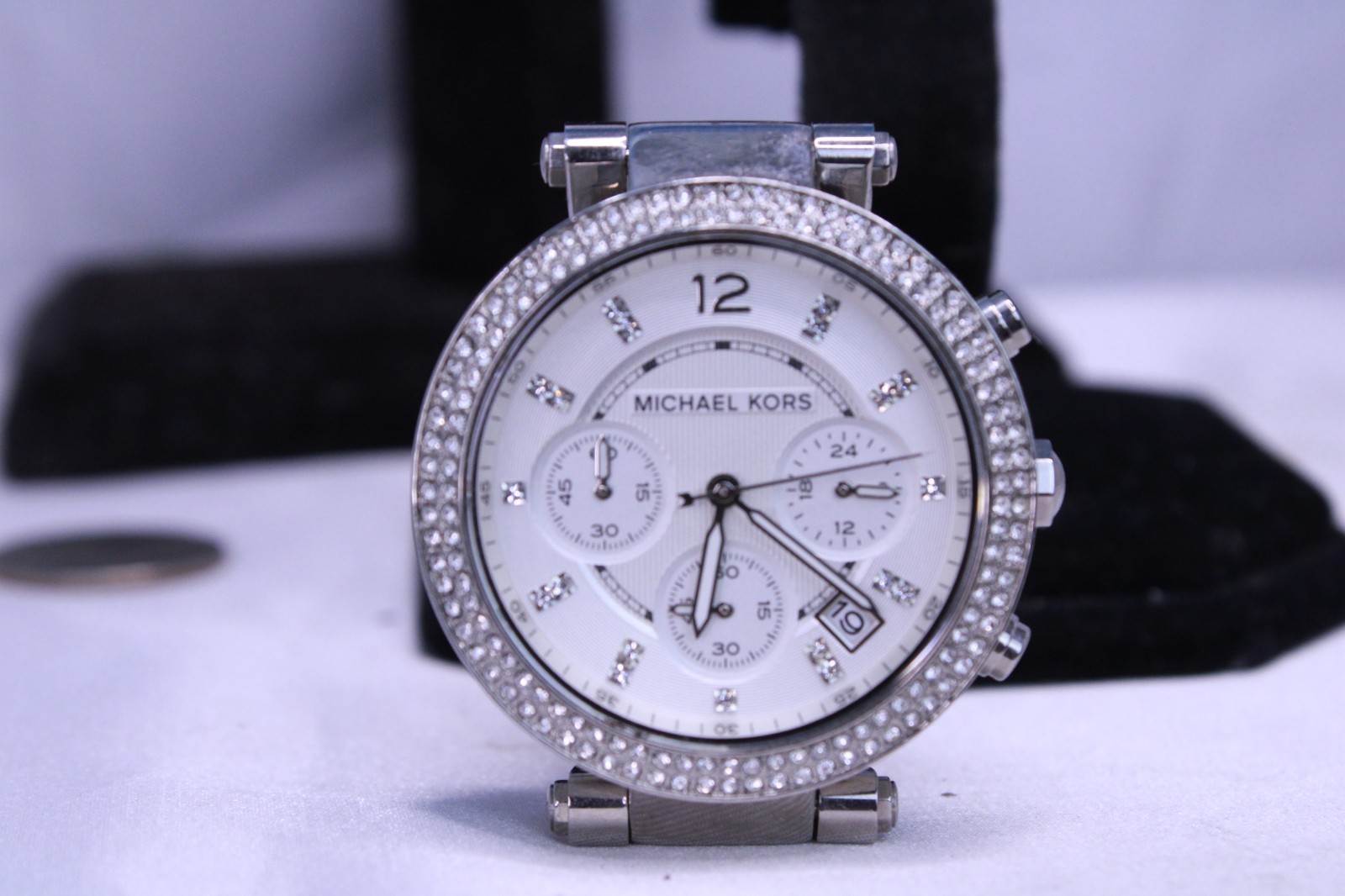 MK5353 Michael Kors Parker Stainless Steel Watch With Glitz Accents