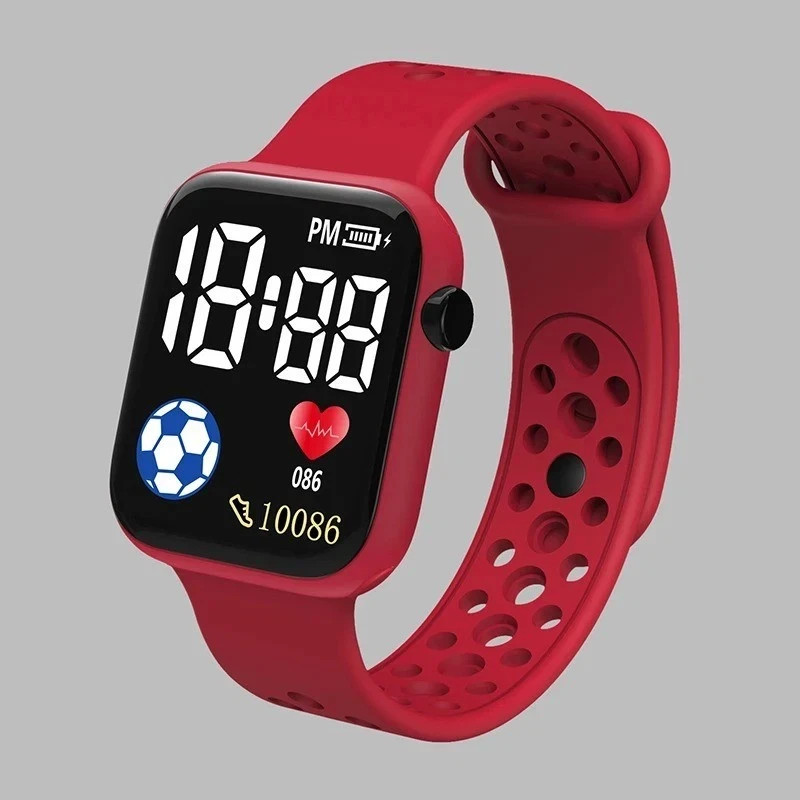 Kids LED Digital Watch Waterproof Sports Silicone Boys Girls Electronic