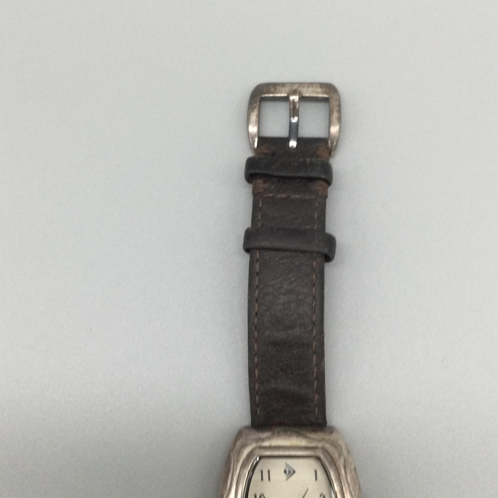 Silpada Designs Womens Watch 30mm Cream Dial Brown Leather Wrap Band New Battery